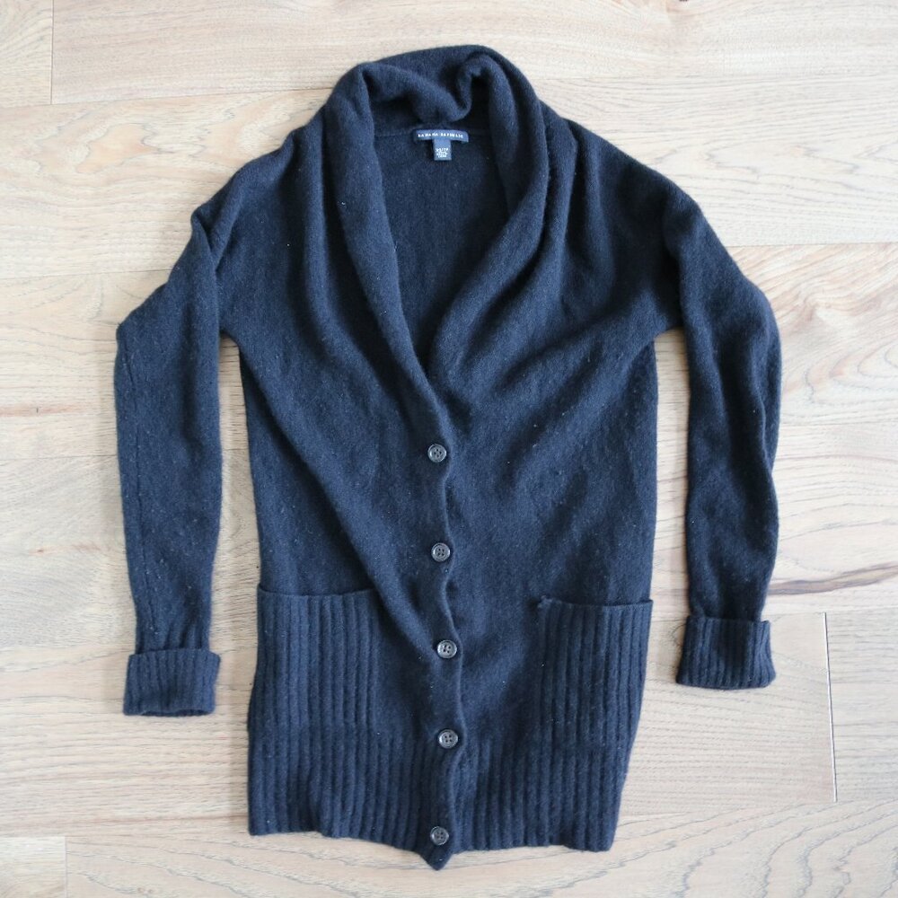 Black Cardigan Sweater